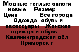 Модные теплые сапоги. новые!!! Размер: 37 › Цена ­ 1 951 - Все города Одежда, обувь и аксессуары » Женская одежда и обувь   . Калининградская обл.,Приморск г.